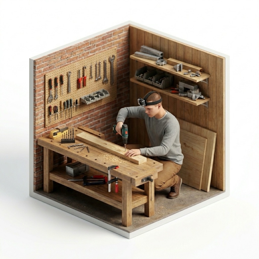 Using a Drill room diorama