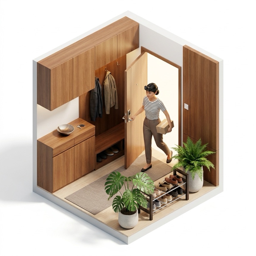 Navigating Doorways room diorama