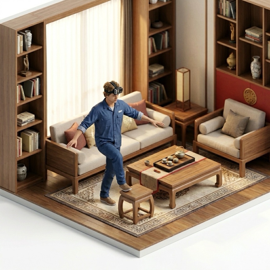 Avoiding Obstacles room diorama
