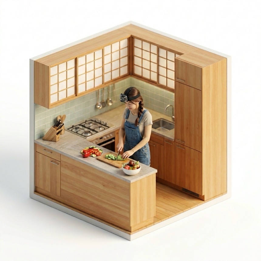 Chopping & Knife Skills room diorama