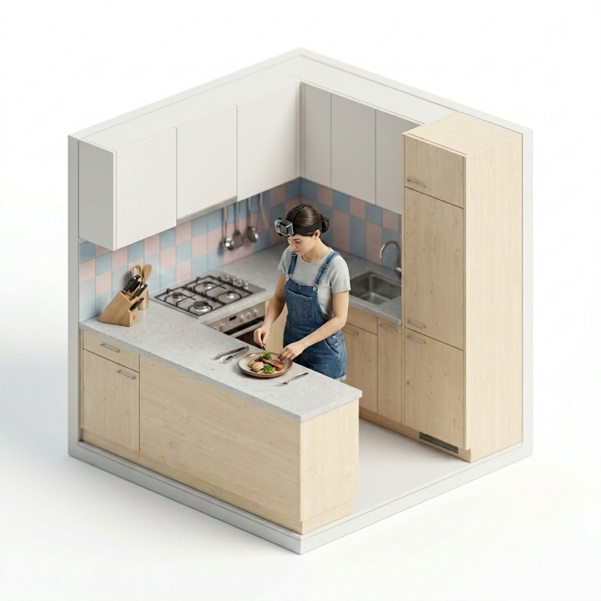 Plating & Serving Food room diorama