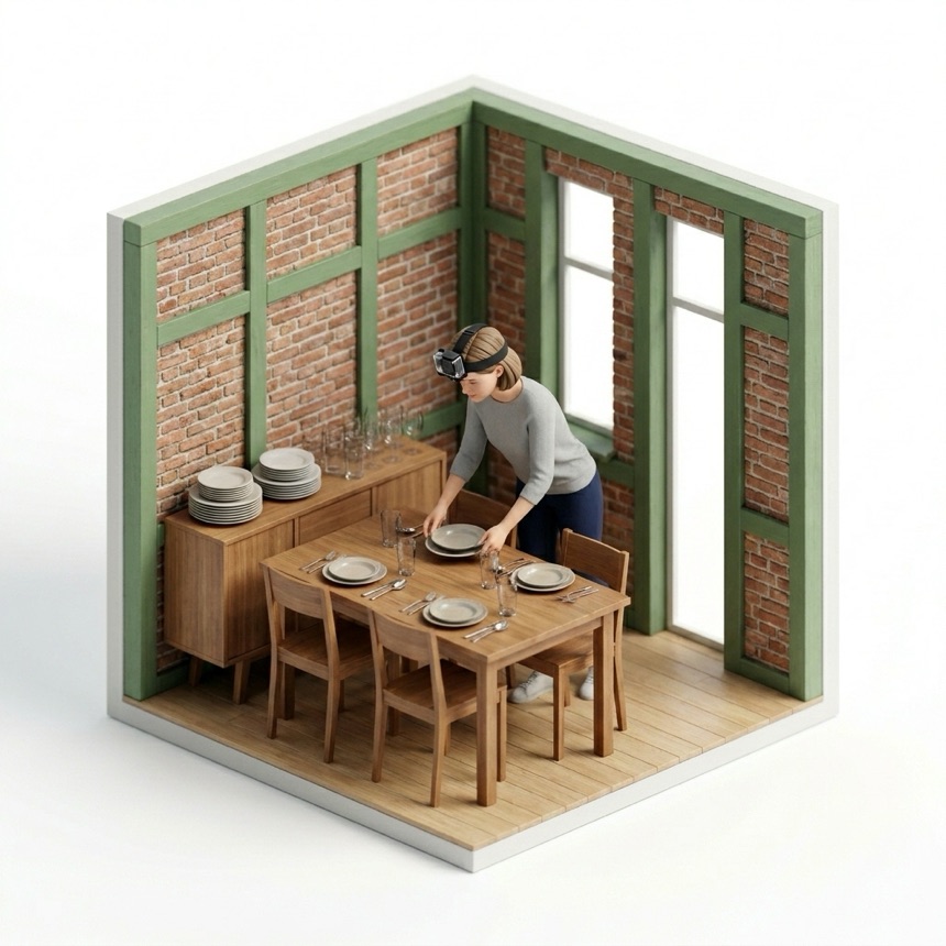 Setting a Table room diorama