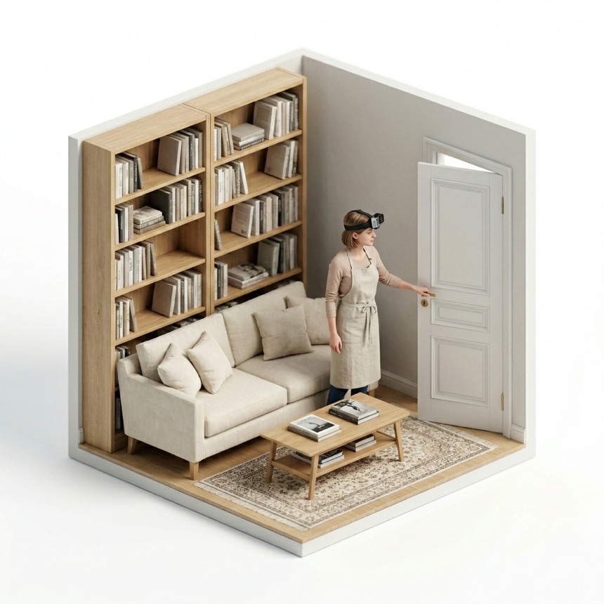 Opening Doors room diorama