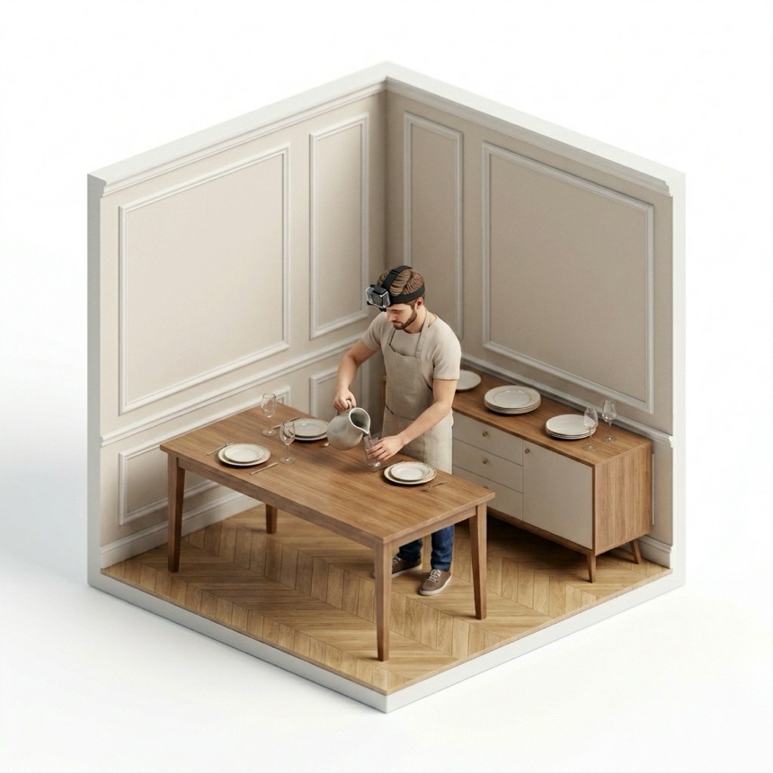 Pouring Water room diorama
