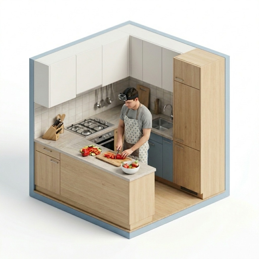 Chopping & Knife Skills room diorama
