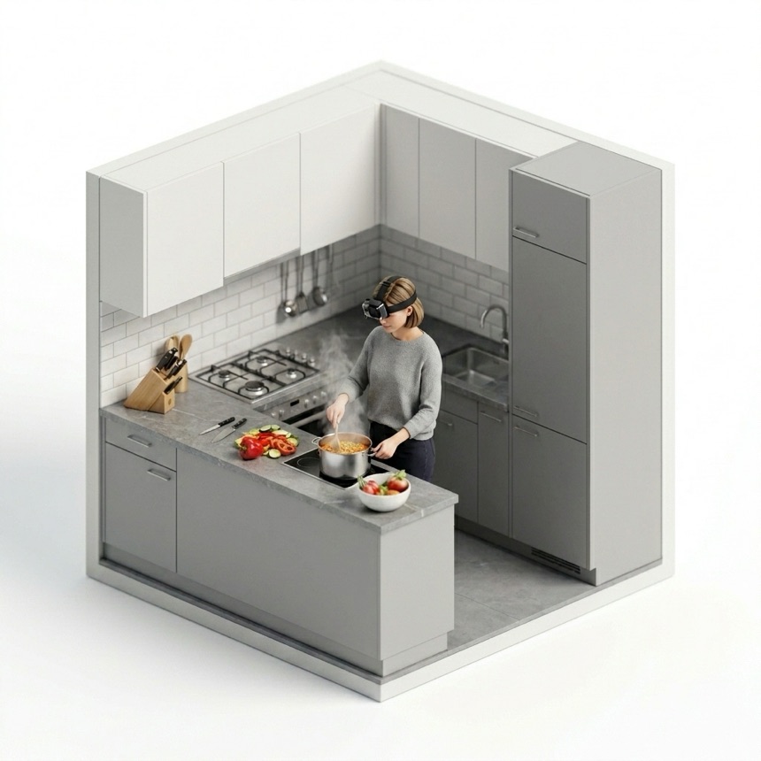 Stovetop Cooking room diorama